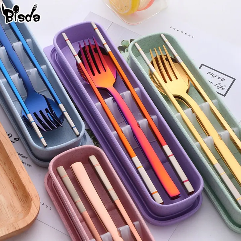 Kids Outdoor Dining Set - Taşınabilir yemek seti ile paslanmaz çelik