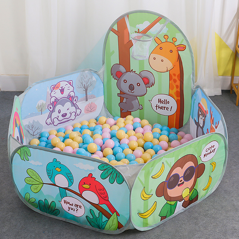 Kids Outdoor Grill - Karikatür Hayvanlar Taşınabilir Katlanabilir Çadır Kapalı