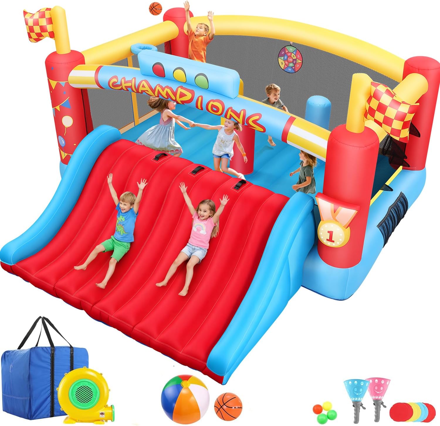 Kids Outdoor Park - Büyük Çocuklar İçin Büyük Şişme Oyun