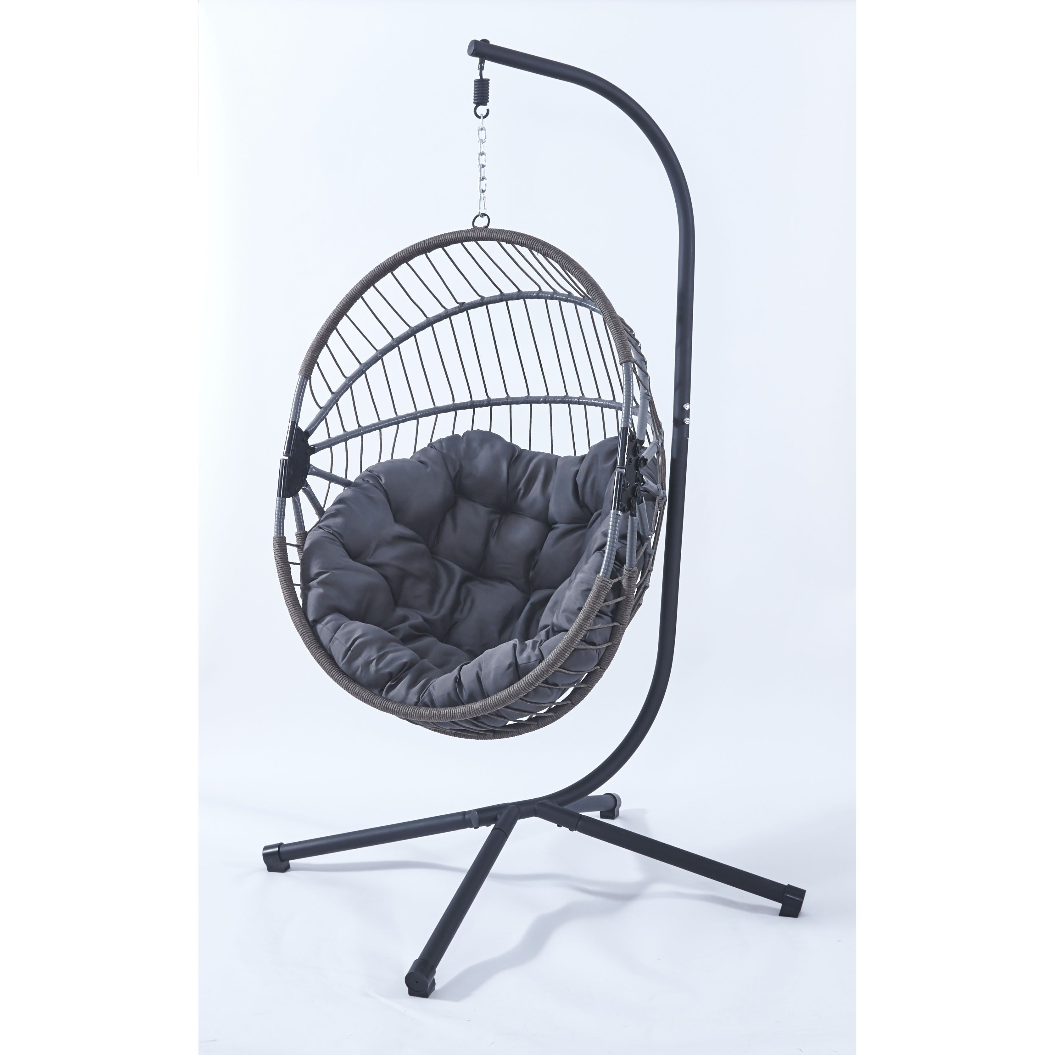 Kids Outdoor Egg Chair - Rattan Açık Hava Bahçe Çift Kişilik