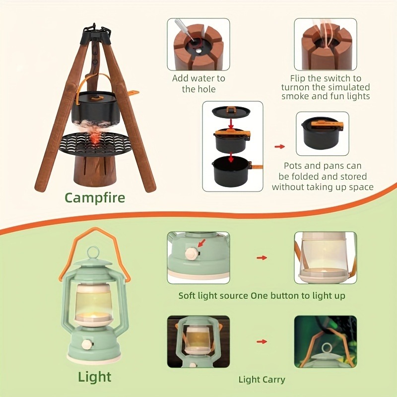 Çocuklar Kamp Seti Oyuncak Açı - Kids Outdoor Grill incelemesi ve fiyatı