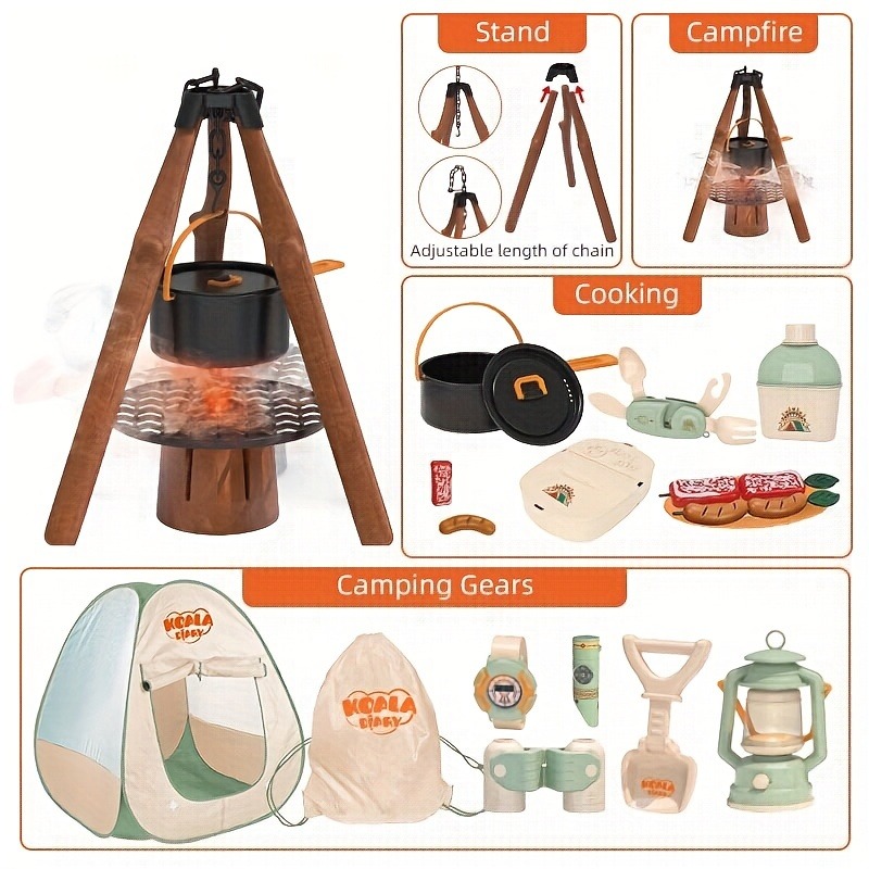 Çocuklar Kamp Seti Oyuncak Açı - Kids Outdoor Grill incelemesi ve fiyatı