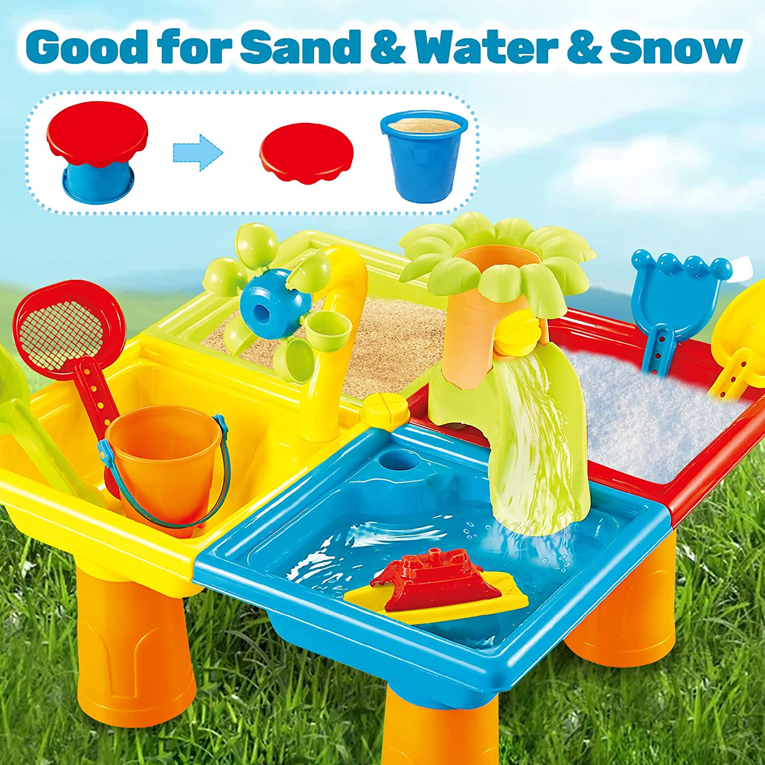 Plaj masa kum oyun oyuncaklar  - Kids Outdoor Water Table incelemesi ve fiyatı