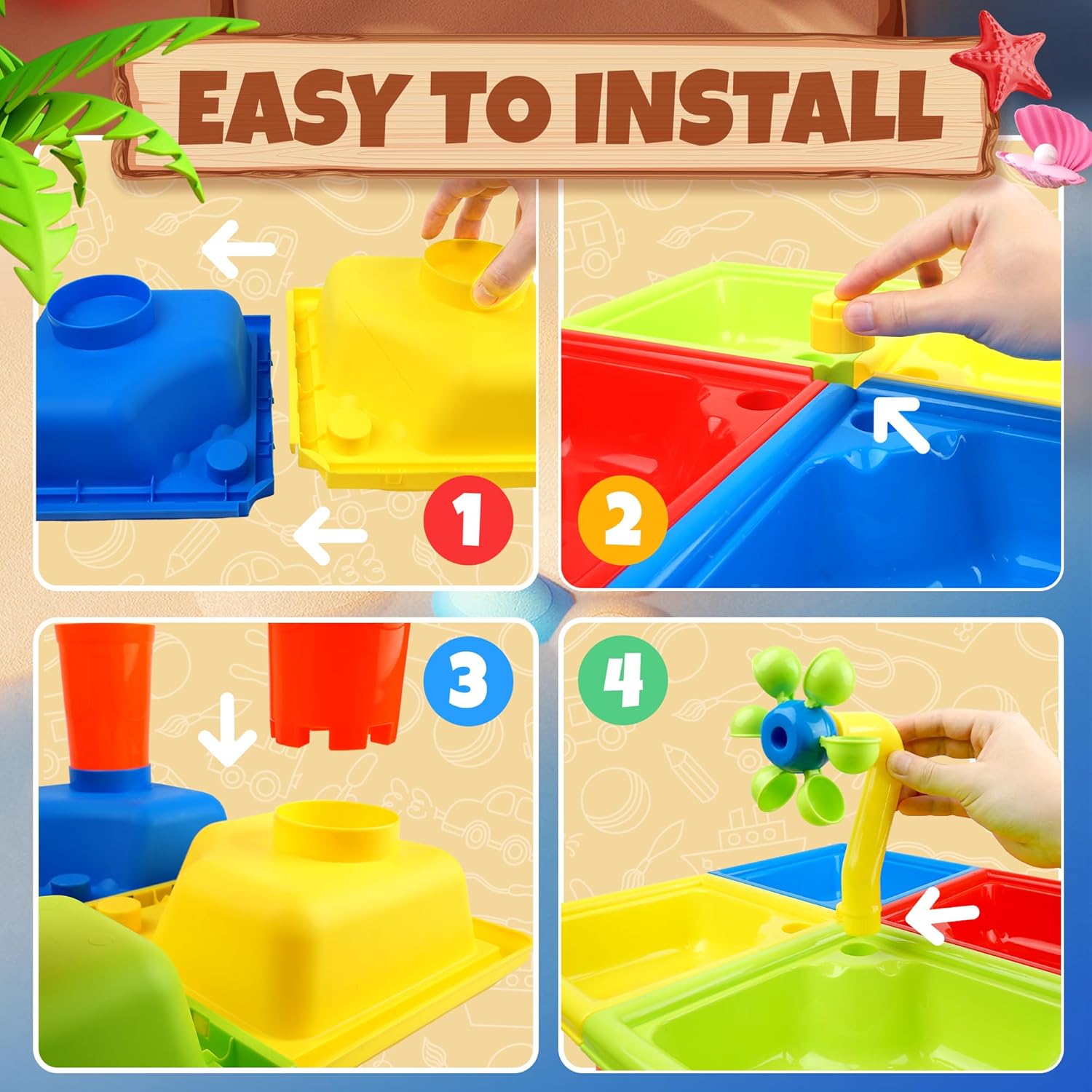Yeni yürümeye başlayan çocukla - Kids Outdoor Water Table incelemesi ve fiyatı