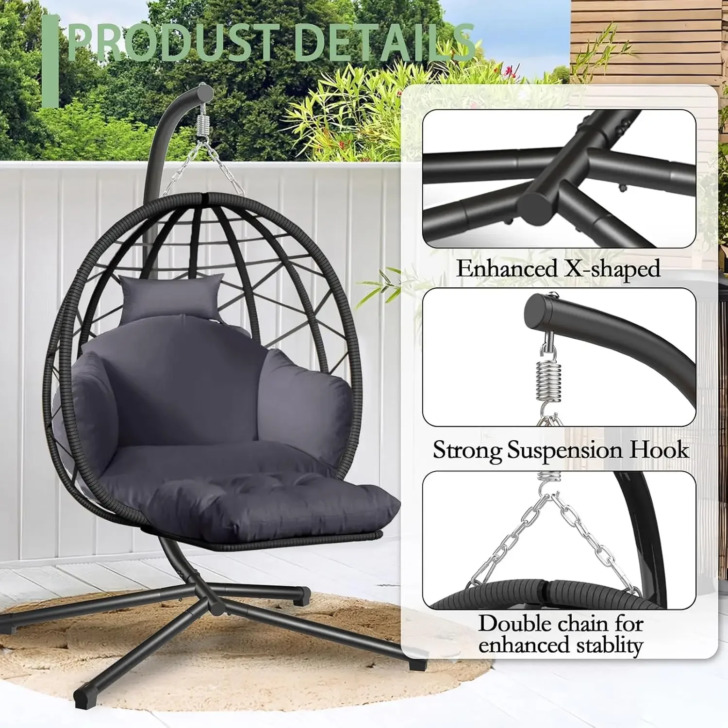 Ayaklı ve Bacak Dayama Yerli A - Kids Outdoor Egg Chair incelemesi ve fiyatı