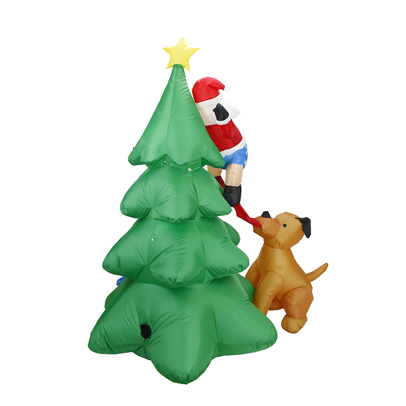 6.5ft Şişme Noel Baba Köpekle  - Kids Outdoor Gifts incelemesi ve fiyatı