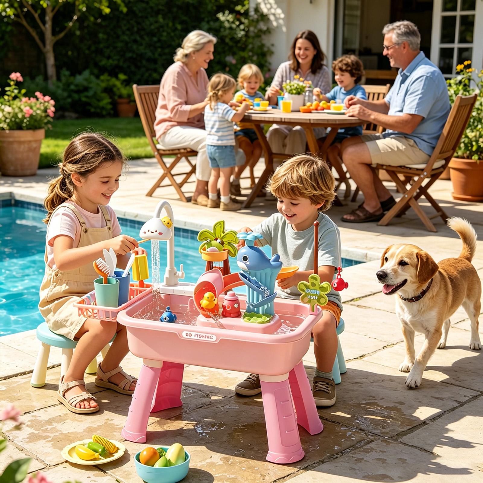 Çocuklar için Su Masası ve Pom - Kids Outdoor Water Table incelemesi ve fiyatı