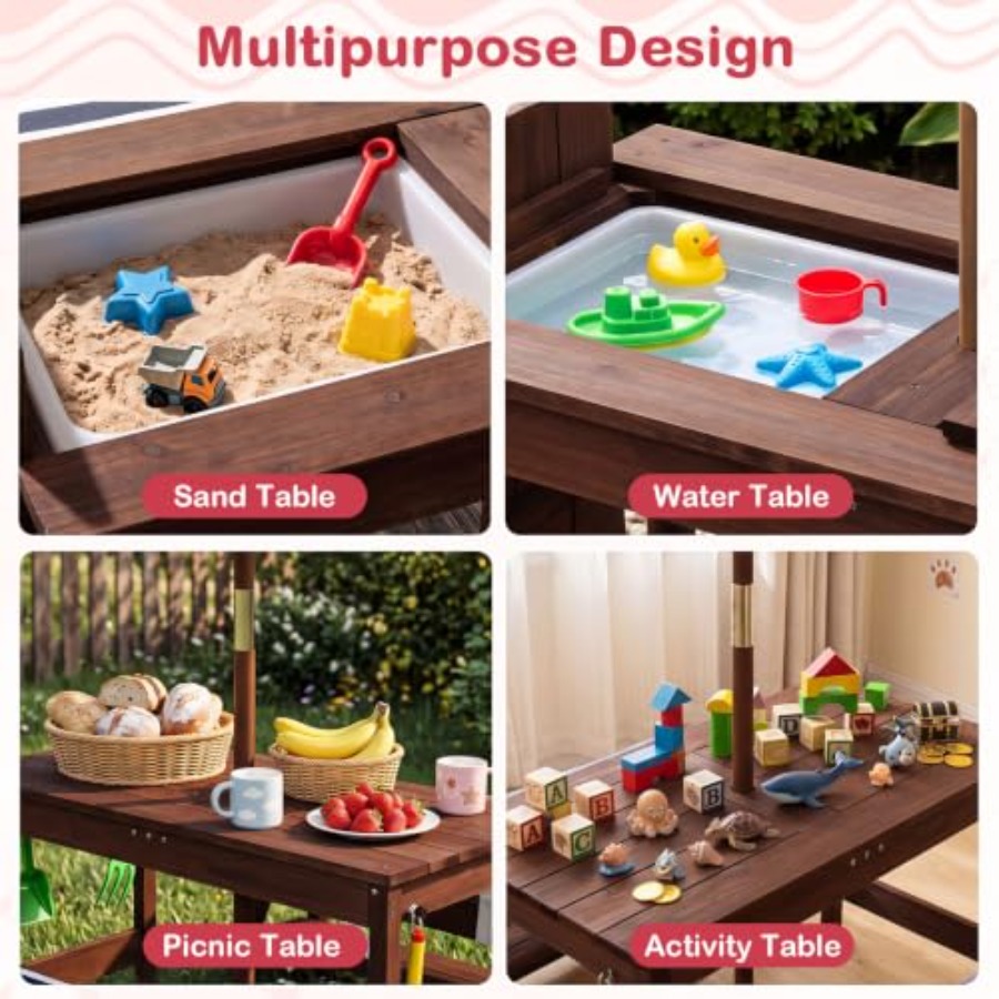 Bahçe ve veranda kullanımı içi - Kids Outdoor Water Table incelemesi ve fiyatı