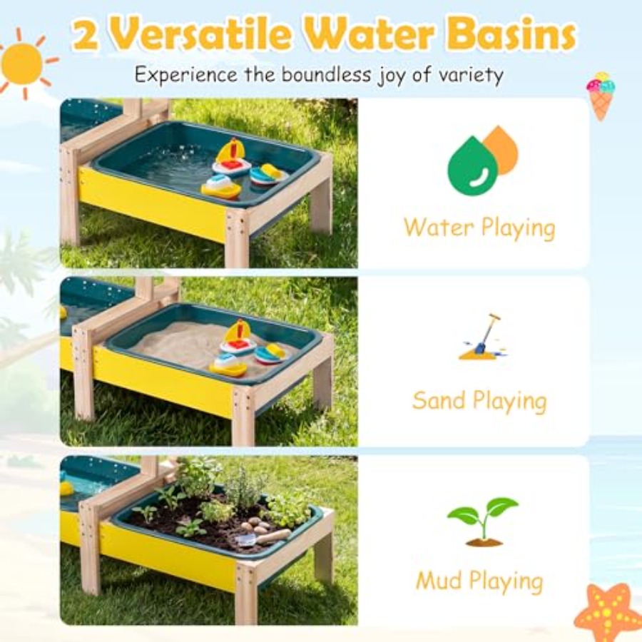 3+ yaş çocuklar için açık hava - Kids Outdoor Water Table incelemesi ve fiyatı