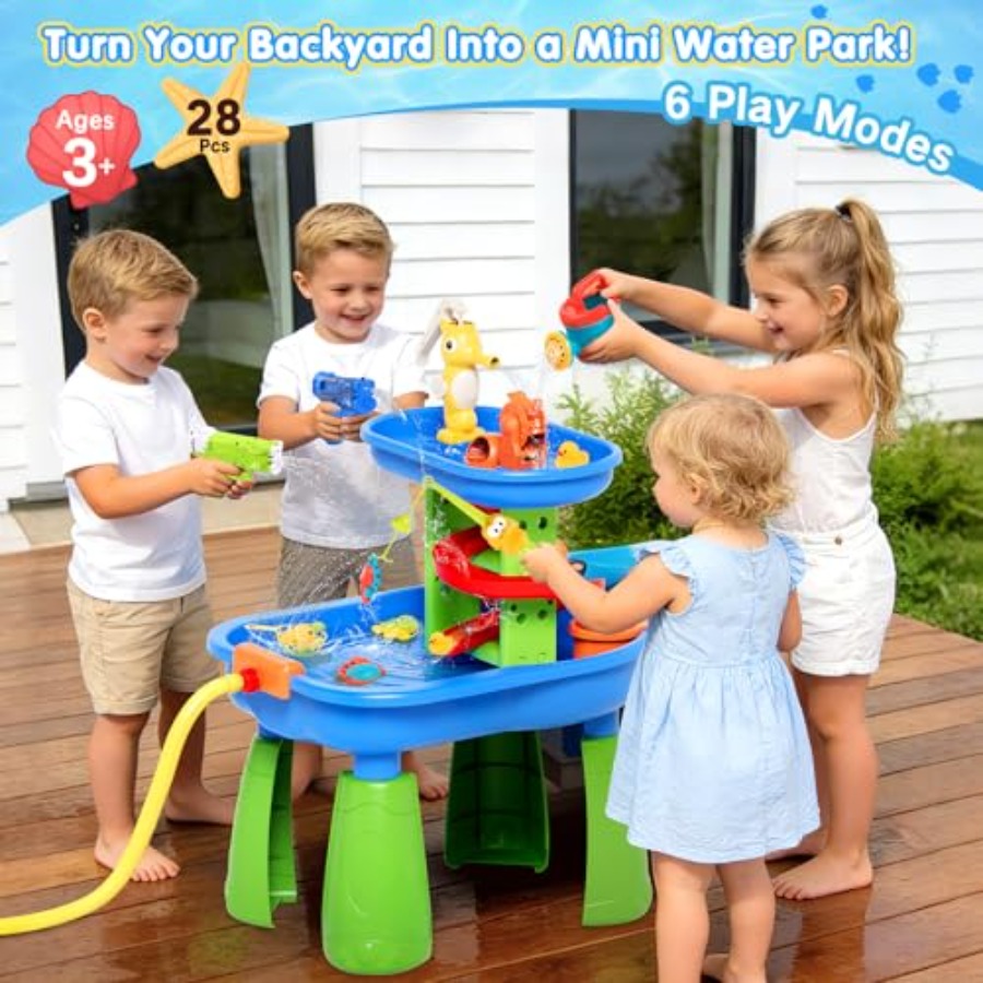 3-8 yaş arası çocuklar için aç - Kids Outdoor Water Table incelemesi ve fiyatı