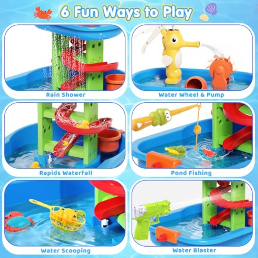 3-8 yaş arası çocuklar için aç - Kids Outdoor Water Table incelemesi ve fiyatı