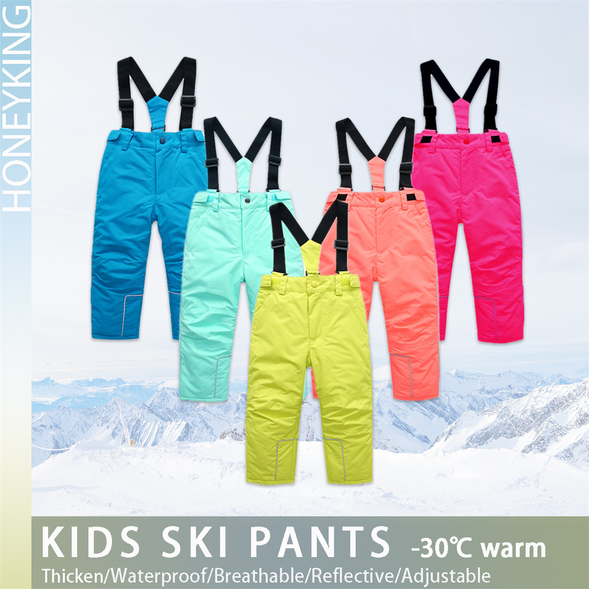 HONEYKING çocuklar kayak panto - Kids Outdoor Overalls incelemesi ve fiyatı